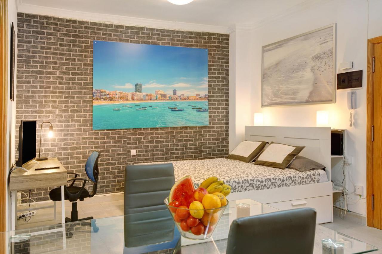 Beach Studio Apartment Canteras Las Palmas de Gran Canaria Esterno foto